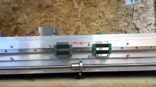 Ballscrew and Stepper Motor Test showing high stability with no Whip using Cnc4you Ltd. Parts Mach 3