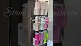 Stanley Tumbler Cup Storage & Organizer 🌸 #asmrrestock #stanleytumbler #organizedhome
