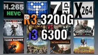 Ryzen 3 3200G vs i3 6300 Benchmarks | Test Review | Comparison | Gaming | 13 Tests