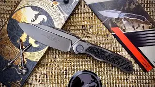 Microtech ANAX Integral Titanium Carbon handle M390