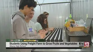 Albany High School using freight farm to grow produce for cafeteria