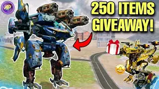 🔥 250 BERSAGLIERE REX AMMIT HASTATUS KROKO GIVEAWAY! || WAR ROBOTS WR |