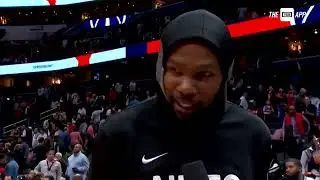 Kevin Durant on breaking Daniel Gafford's ankles 🤣