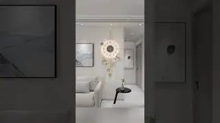 🕰️ Modern Luxury Wall Clock Design Ideas for Living Room | Elegant Gold Wall
