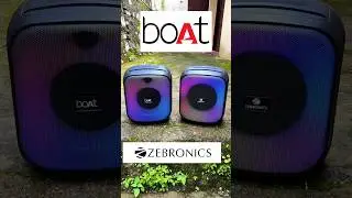 Boat PartyPal 63 Pro vs Zebronics Sound Feast 800 Side By Side Outdoor Sound Comparison #speaker #dj