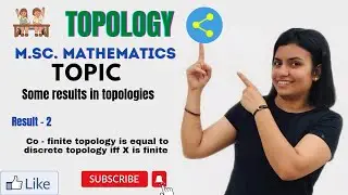L-24||co- finite topology is equal to discrete topology iff X is finite || m.sc math