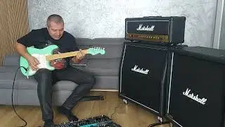 Marshall JCM2000 DSL100 Full Stack, Fender AS surf green 1995 demo