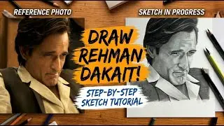 How to draw Akshaye Khanna REHMAN DAKAIT Step by Step || Shading Tutorial |  Dhurandhar Sketch