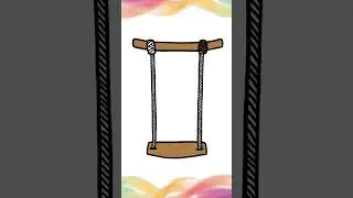 Draw a cute swing  #cartoon #shorts #doodle #easydrawing #cute #drawing #illustration  #art