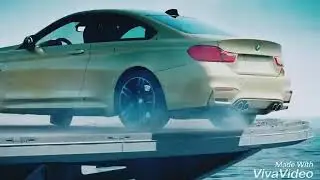 BMW m4 drift on ship