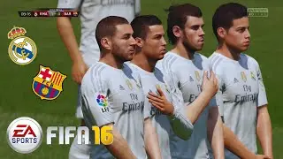 FIFA 16 PC Геймплей - Реал Мадрид против ФК Барселона | Полный матч №2