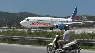 Skiathos Airport Landing 2025