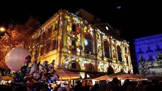 8 dicembre 2019 splendide luci in piazza Riforma   Lugano