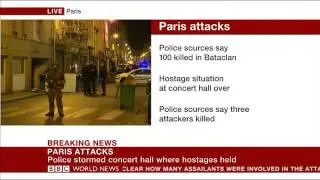 BBC World News - Paris Terror Attacks - 14 November 2015