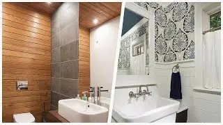 75 Plywood Floor And Slate Floor Powder Room Design Ideas You'll Love 💎