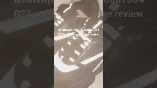 B22 sneaker black color reflective show