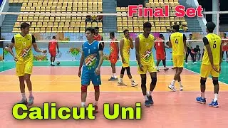 Final set 🔥 Calicut University Vs Bharati ( SAI ) | Khelo India | Lucknow