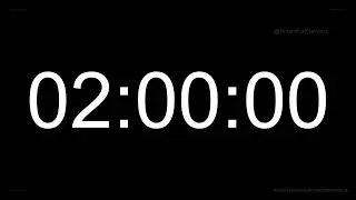 2 Hour Timer ⏱️ | Clean & Simple Countdown | Long 4K Timer Video | Timers For Everyone