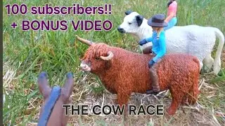 We got 100 Subscribers! Bonus video (Schleich animals Video)