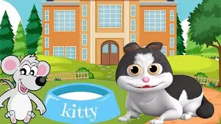 Meow Meow Billi Karti Meow, बिली करती म्याऊं म्याऊं, + Kids Cartoon Rhymes in Hindi