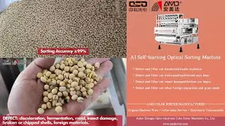 AMD P-LGS6 Legume Beans/Pulses Seeds Optical Color Sorter Machine Price for Soybean Sorting