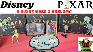 Opening 3 boxes A Day  Week 2 Pixar 37th Anniversary Oscars Disney 100 Cards Black Box Unboxing