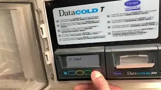 Carrier DataCOLD T 300 отключить Т2 датчик температуры