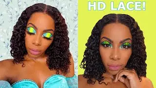 NEW HD INVISIBLE LACE BURMESE CURLY DAILY WIG! SUMMER'S MOST NATURAL CURLY WIG EVER ft HERGIVENHAIR