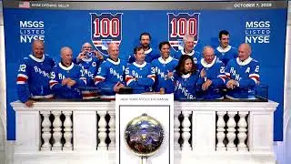 MSG Sports (NYSE: MSGS) and the New York Rangers Rings The Opening Bell&reg;