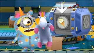 Fluffycorn Minion rush BILLION DOWNLOADS PARTY prize pod  gameplay walkthrough ios / android