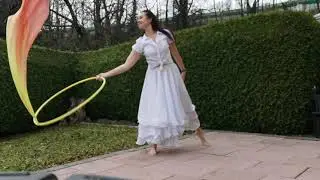 Hula Hoop with silk