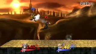 smash 4 link vs fox