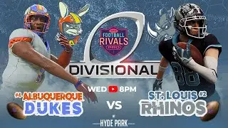 ALBUQUERQUE DUKES VS ST. LOUIS RHINOS DIVISIONAL ROUND : FOOTBALL RIVALS PRO LEAGUE YEAR 1