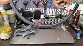 Tutorial aprenda a fabricar protectores para rin  con neumáticos viejos de bicicleta