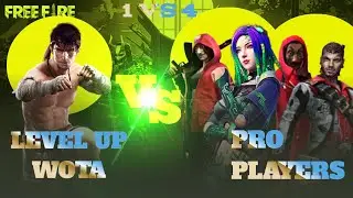 1 VS 4||LEVEL UP WOTA VS PRO PLAYERS CLASH SQUAD CUSTOM || New Lone wolf Rank Season ||new age Event