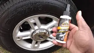 armorall ultra shine spray wax look how it do on tires