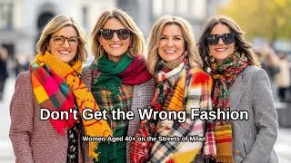 Don't Get the Wrong Fashion, Women Aged 40+ on the Streets of Milan