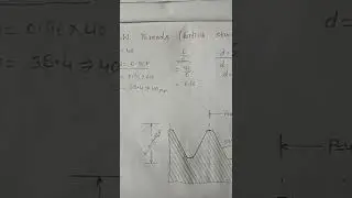 B. S. W. thread || bsw thread short || threads shorts || engineering drawing