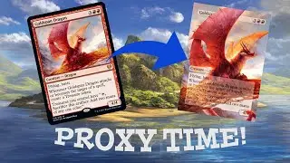 Proxy Time! Start to Finish Making a Full Art Proxy of Goldspan Dragon!