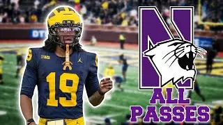Bryce Underwood All Passing and Rushing Attempts Vs Northwestern