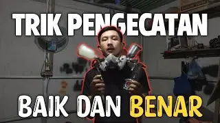 TIPS PENGECATAN MENGUUNAKAN SPRAYGUN AUARITA KOMPRESOR || TUGAS KAMPUS PENGECATAN - @Raffimv_