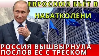 Россия вышвырнула послов ЕС с треском: Европа в панике, Брюссель бьёт тревогу | Евразия Новости