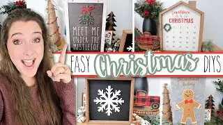 EASY CHRISTMAS DIYS | Adorable Farmhouse Christmas Decor You Can Make FAST! Christmas Crafts 2021