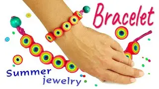 DIY How to make a bracelet - summer jeweiry