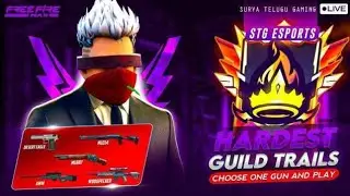 GUILD TRAILS ----- MAD REACTIONS|| FREE FIRE LIVE IN TELUGU || SURYA TELUGU GAMING  is live