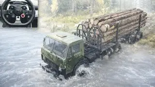 MudRunner River Crossing Gameplay (PS4)