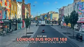Discover London from a Double Decker Bus: London Bus Route 168 from Camberwell to Hampstead 🚌