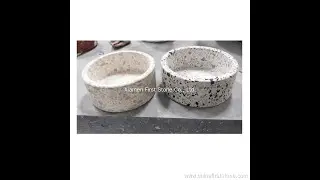 New to Custom Your Logo Terrazzo Stone Pet Animal Food and Water Bowls | First Stone? Start here.