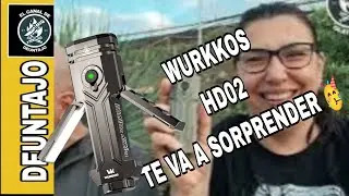 Wurkkos HD02: La Linterna M&aacute;s Completa del 2025 &ndash; 3200 LM, UV Real y L&aacute;ser Verde