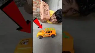 Rc red car crushing toy testing #shorts #shortsvideo #ruhulshorts #natkhatjokes